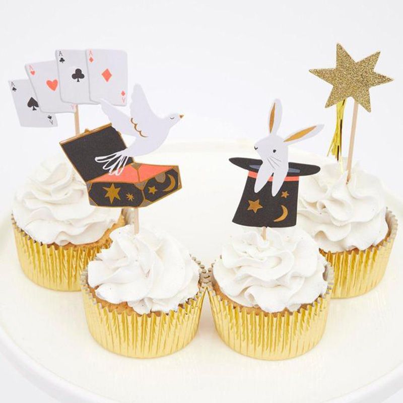 Meri Meri - Magic Cupcake Kit Pack of 24 - Gold