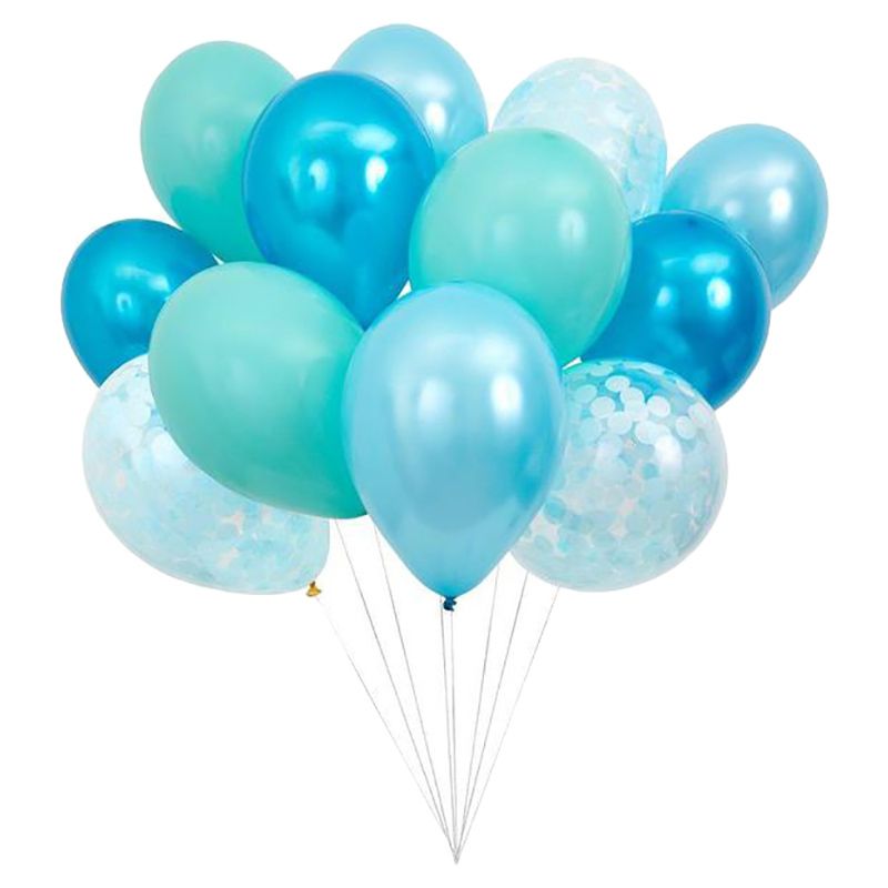 Meri Meri - Beautiful Balloons Pack of 12 - Blue