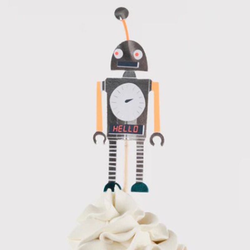 Meri Meri - Robot Cupcake Kit - 24Pcs