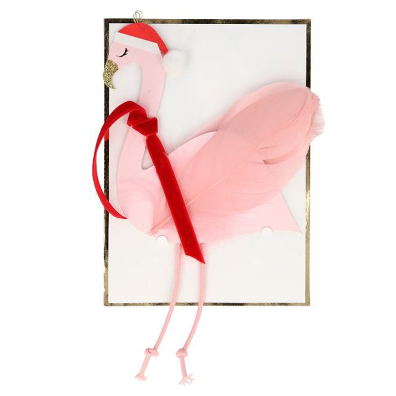 Meri Meri - Jolly Flamingo Decoration Card