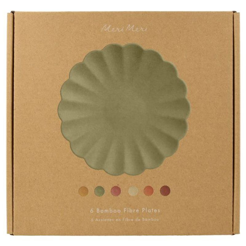 Meri Meri - Earthy Bamboo Melamine Plates - Small - 6pcs