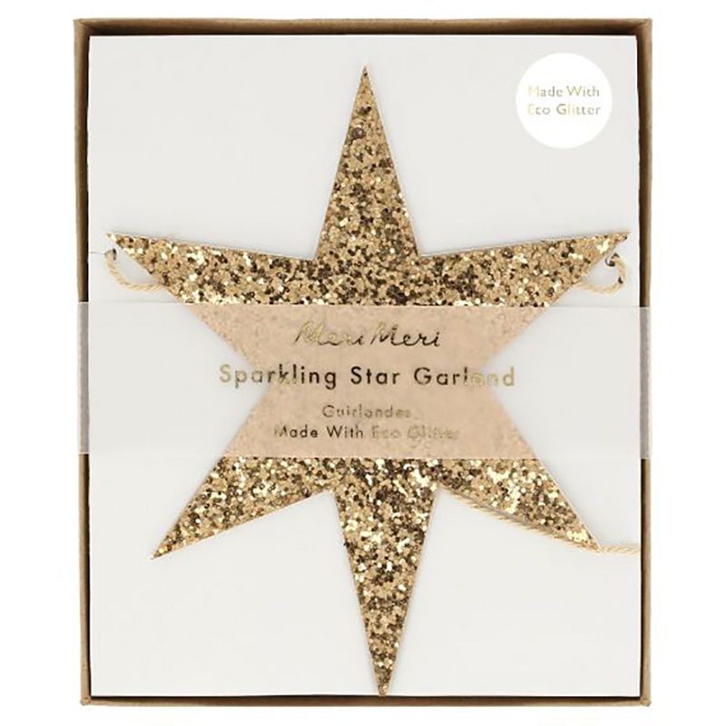 Meri Meri - Eco Glitter Stars Garland