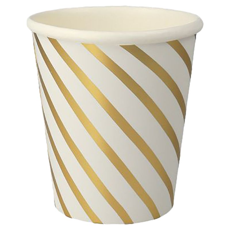 Meri Meri - Swirl Cups - Gold - 8pcs