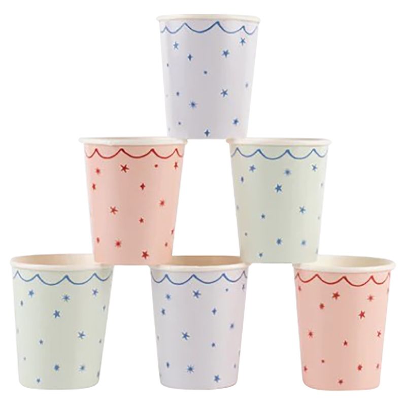 Meri Meri - Star Pattern Cups - 8Pcs