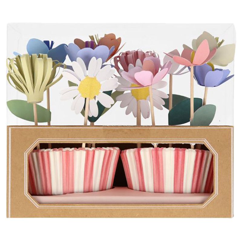 Meri Meri - Flower Garden Cupcake Kit - 12pcs