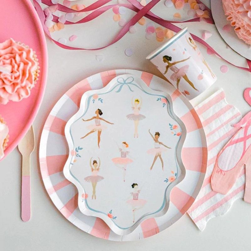 Meri Meri - Ballerina Plates - 8Pcs