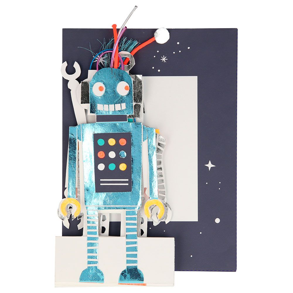 Meri Meri - Robot Concertina Card