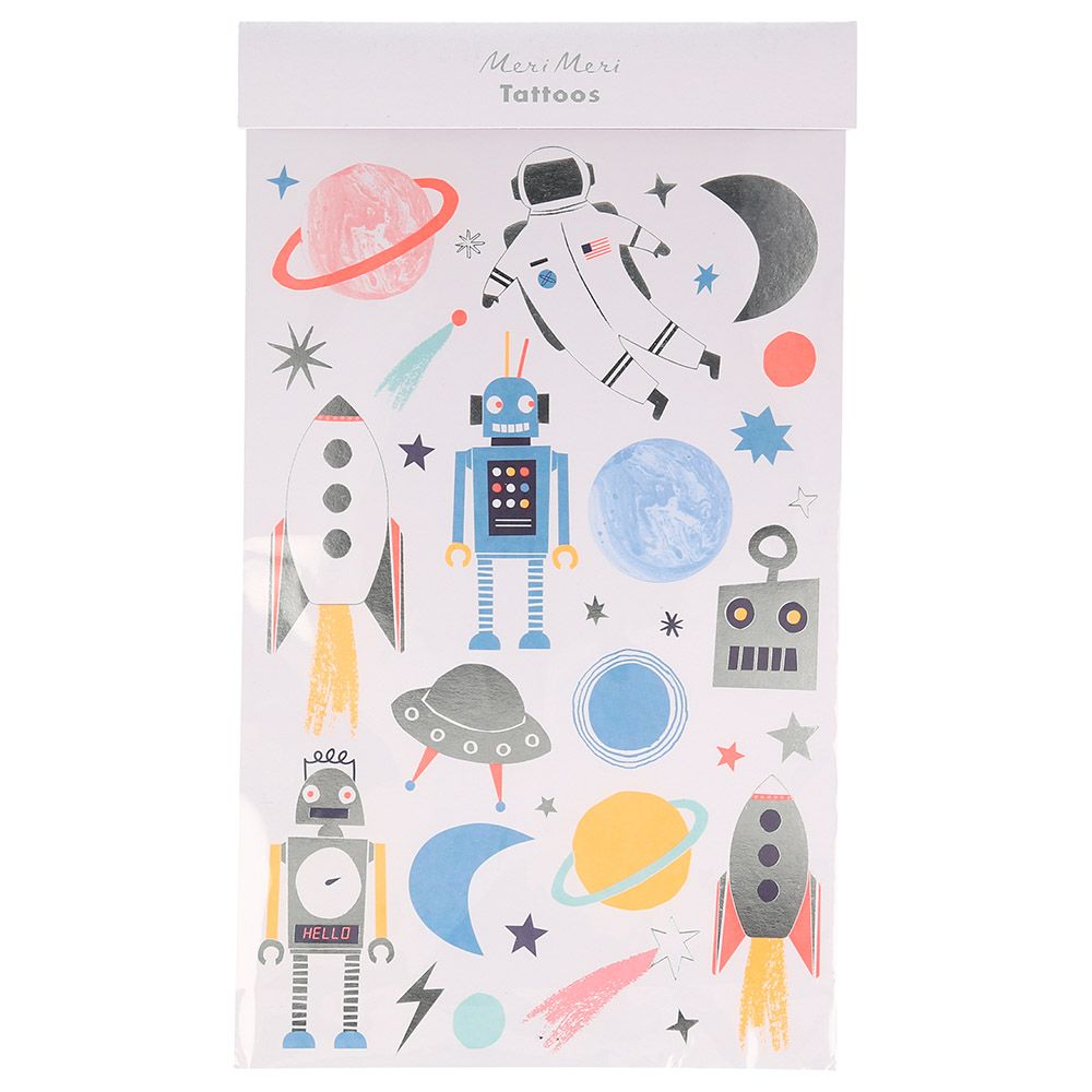 Meri Meri - Space Tattoos - Pack of 2