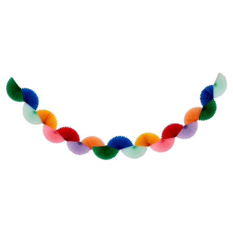 Meri Meri - Rainbow Honeycomb Fan Garland