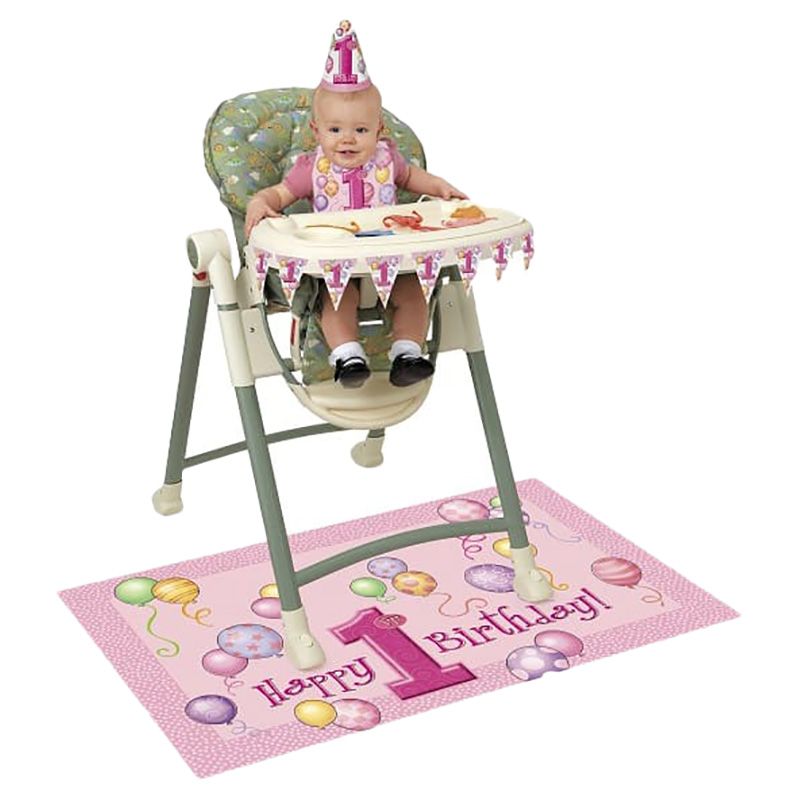 Unique - 1St Birthday High Chair Kit - Pink