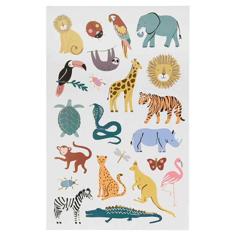 Meri Meri - Wild Animals Tattoo Sheet - Pack of 2