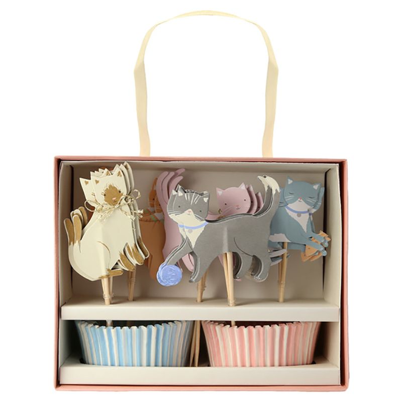 Meri Meri - Cute Kittens Cupcake Kit - 24pcs