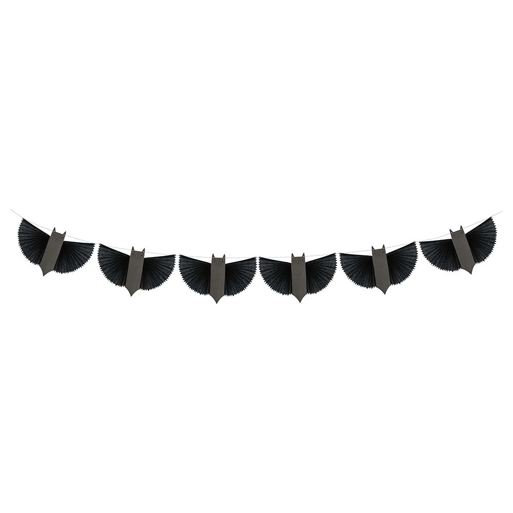 Meri Meri - Bat Garland - Black