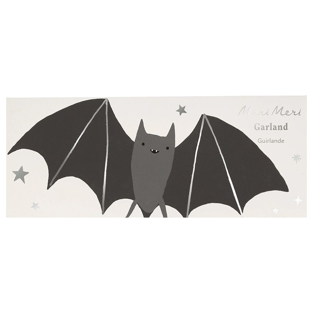 Meri Meri - Bat Garland - Black