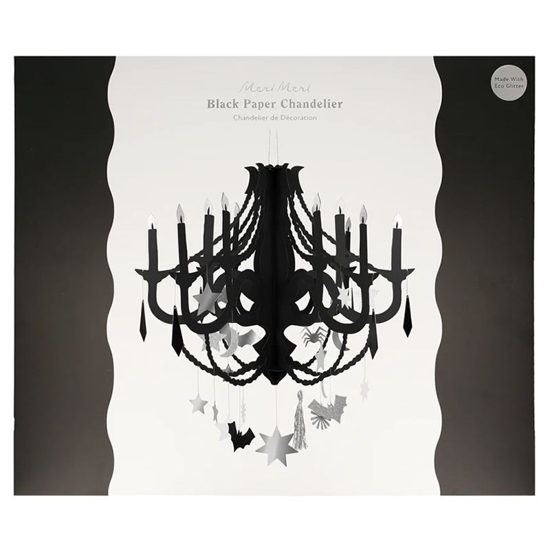 Meri Meri - Paper Chandelier - Black