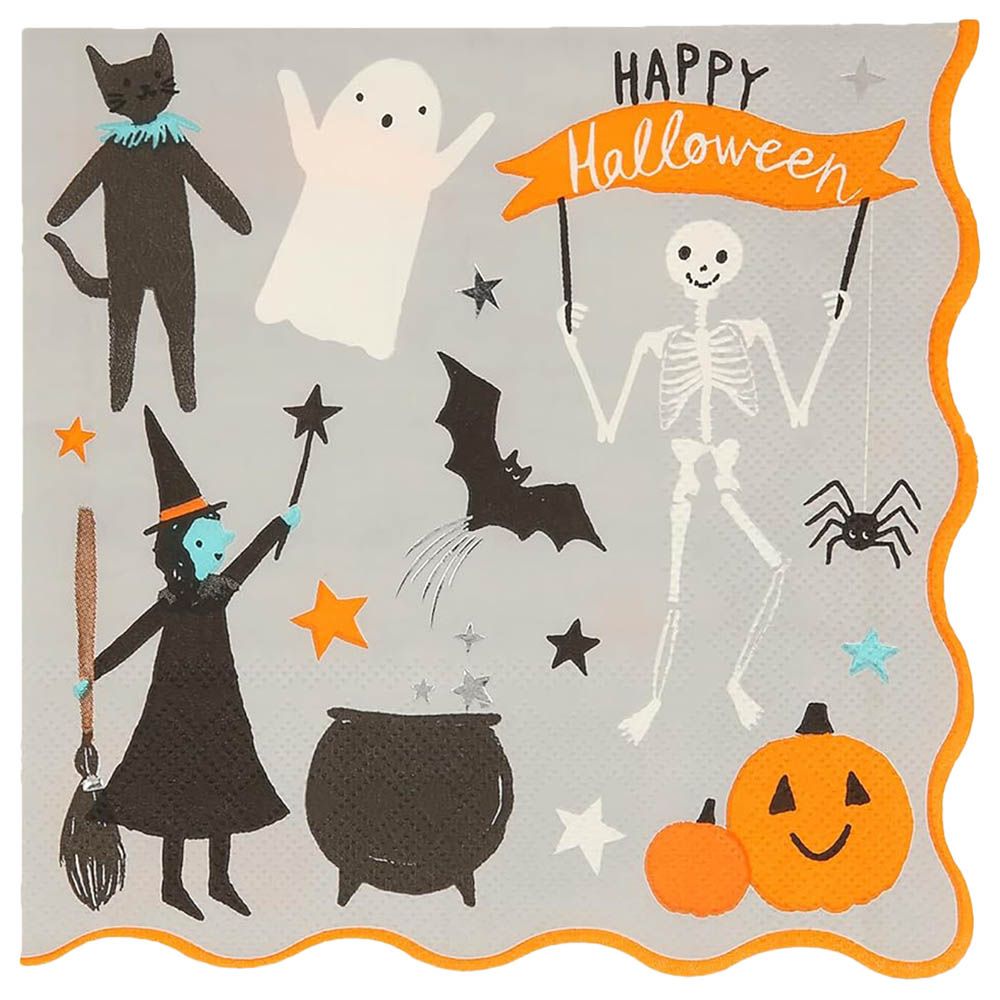 Meri Meri - Happy Halloween Napkins - 16pcs - Large