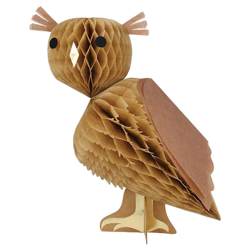 Meri Meri - Honeycomb Owl Decoration - 3pcs