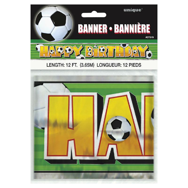 Unique - 3D Football Foil Banner