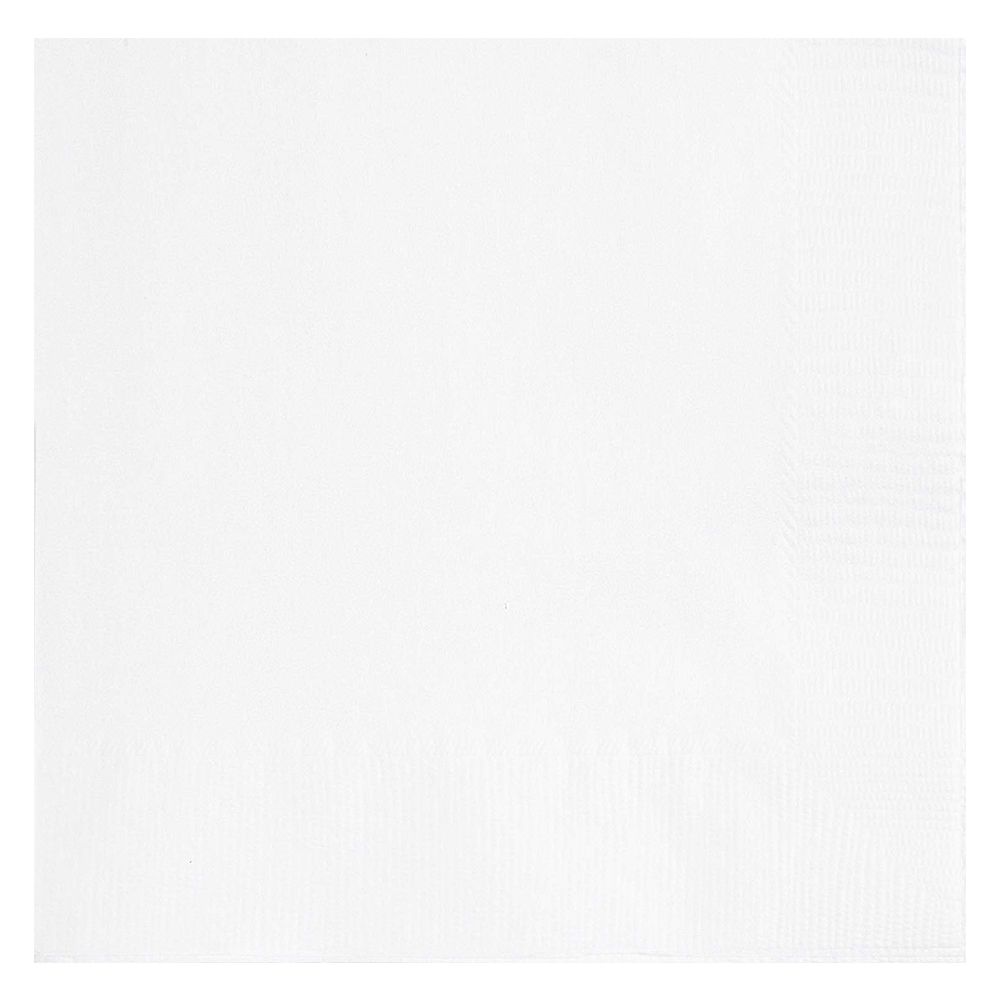 Unique - Luncheon Napkin Pack of 20 - Bright White