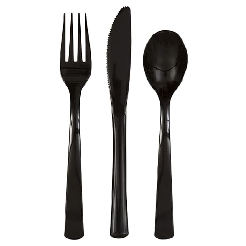 Unique - Cutlery Set - 18pcs - Midnight Black