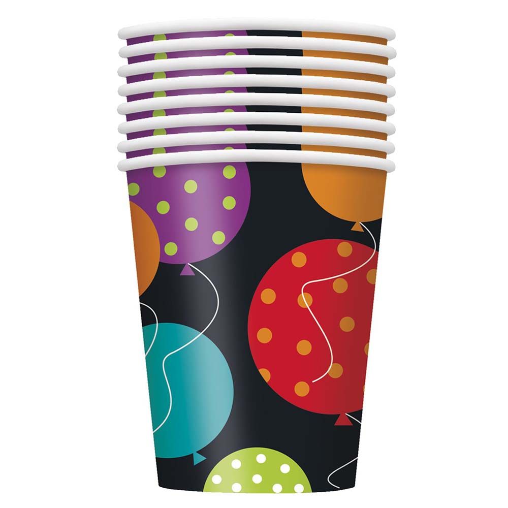 Unique - Birthday Cheer Cups Pack of 8