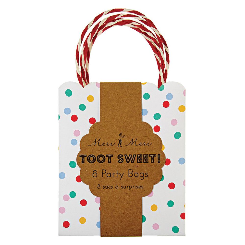 Meri Meri - Toot Sweet Spotty Party Bags Pack Of 8