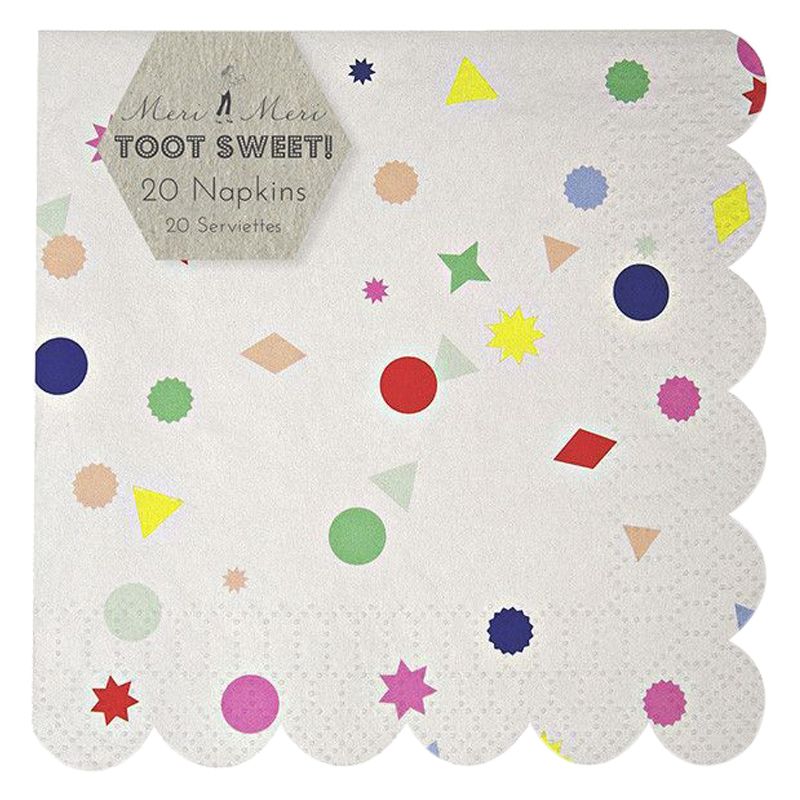 Meri Meri - Toot Sweet Charms Small Napkin 5" Pack Of 20