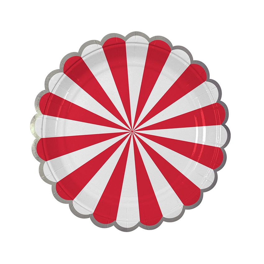 Meri Meri - Red Stripe Plate Small