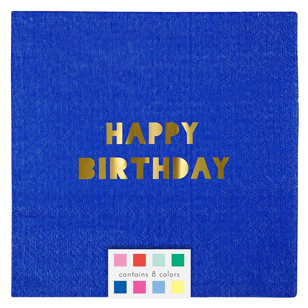 Meri Meri - Happy Birthday Napkins Small 8pcs