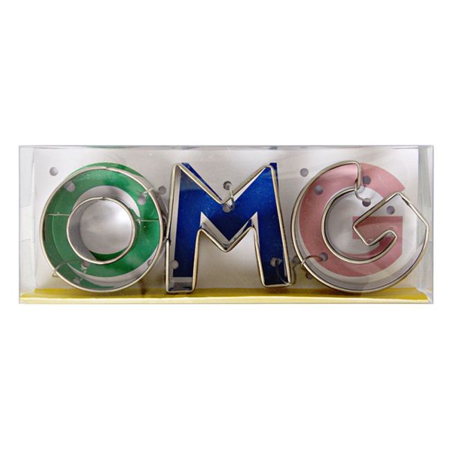 Meri Meri - OMG! Cookie Cutters - Silver