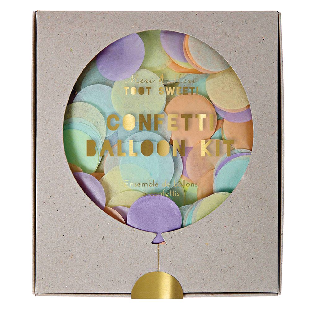 Meri Meri - Neon Confetti Balloon Kit - Gold