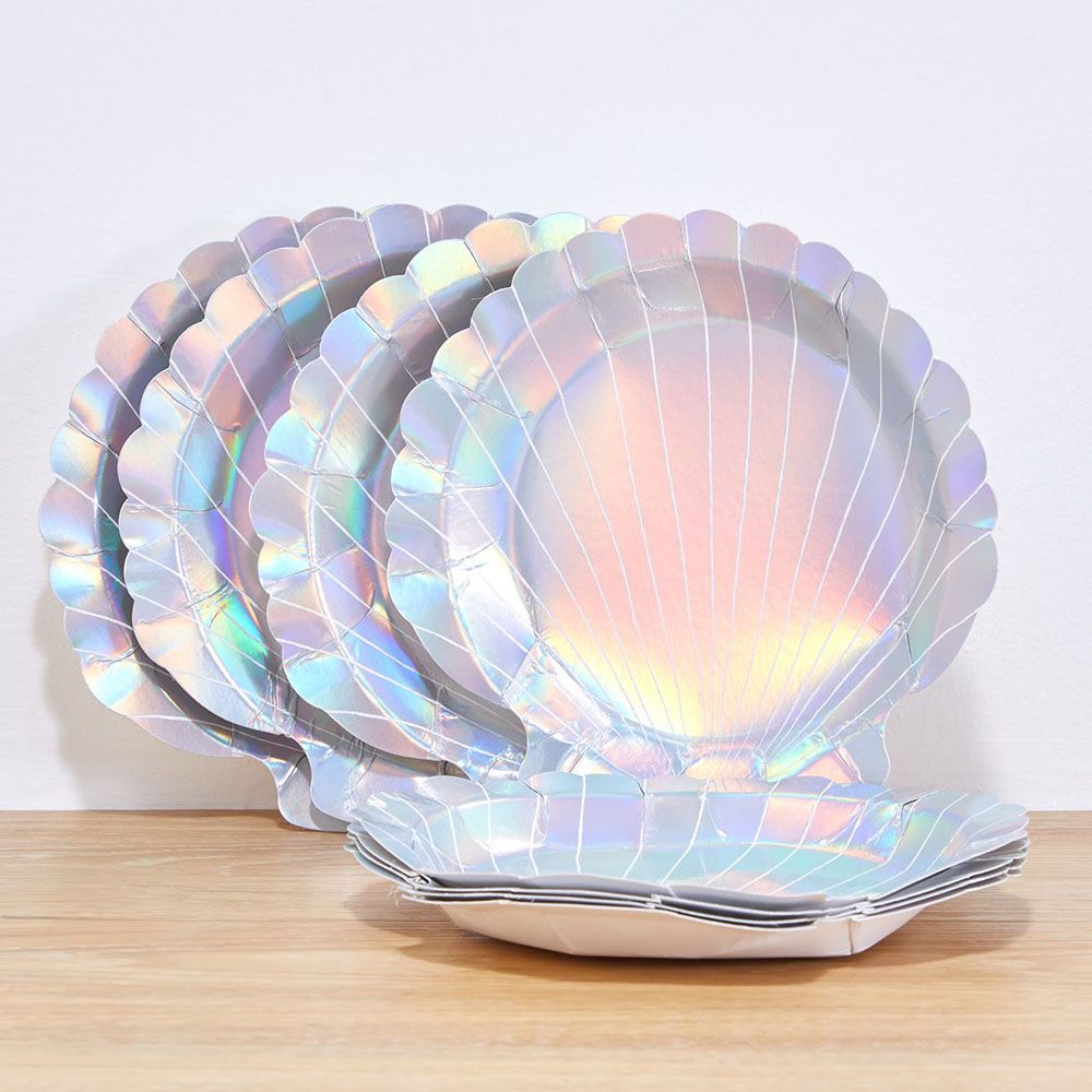 Meri Meri - Shell Plates - 8Pcs - Small