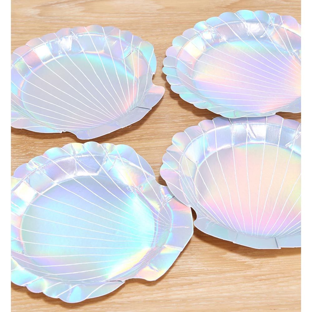 Meri Meri - Shell Plates - 8Pcs - Small