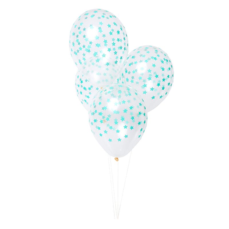 Meri Meri - Star Balloons Pack Of 8 - Mint