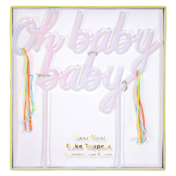 Meri Meri - Oh Baby Baby Acrylic Topper