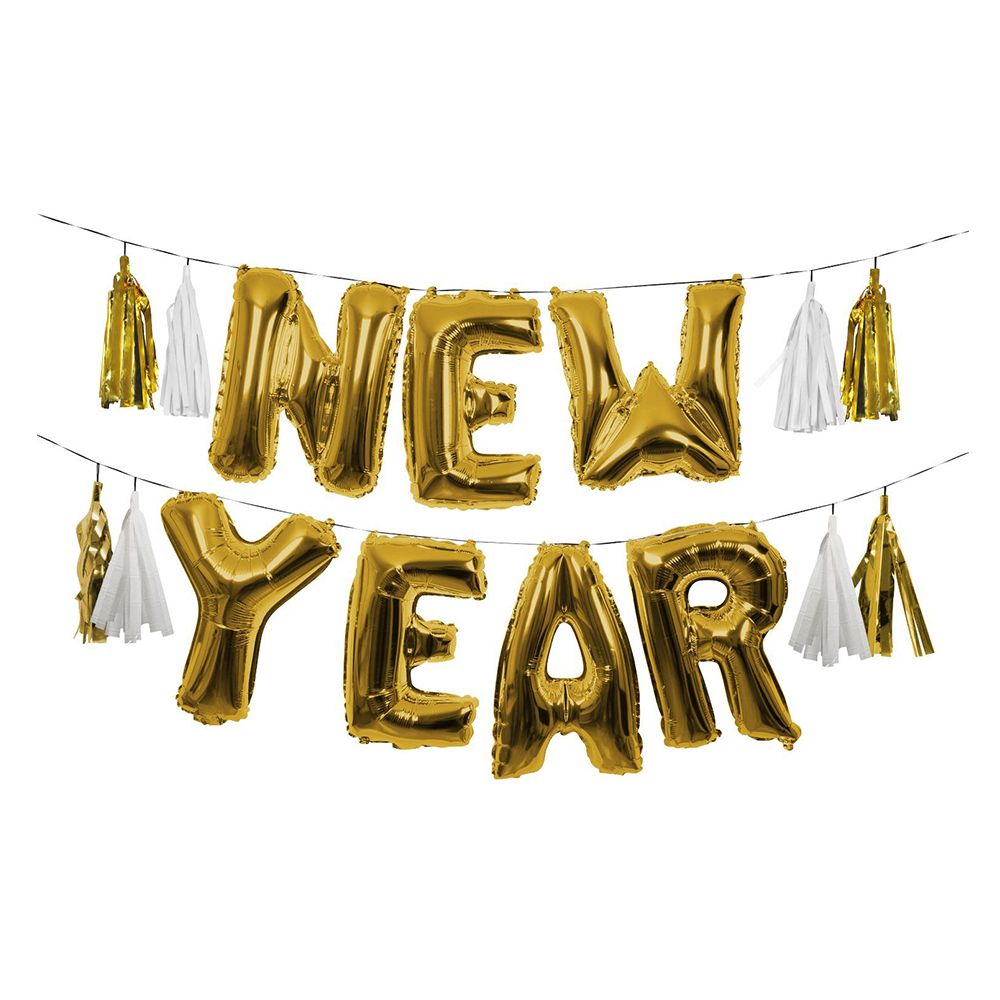 Meri Meri - Gold New Year Balloon Garland - Gold