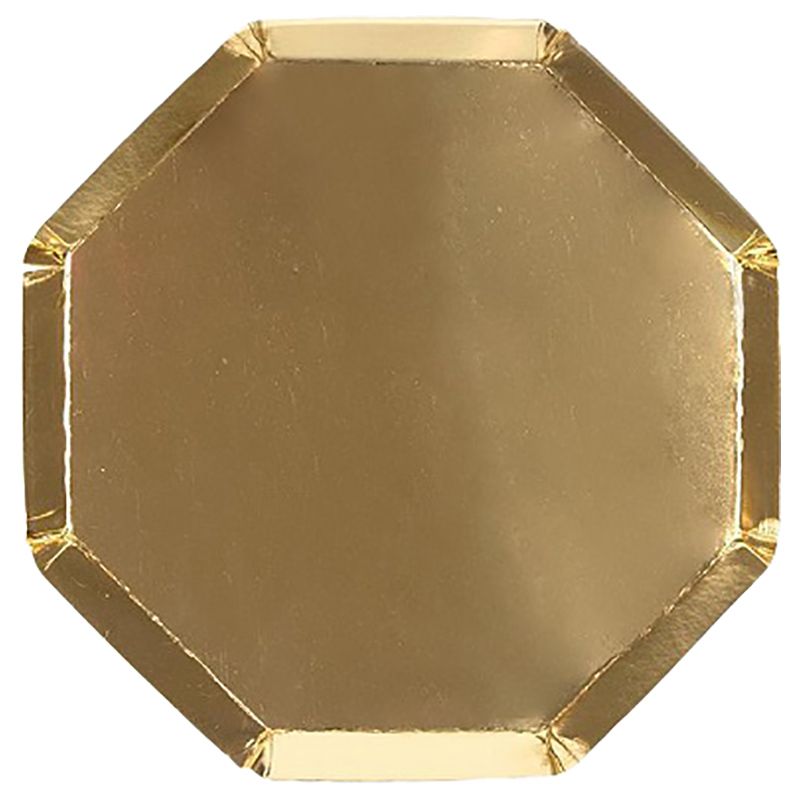 Meri Meri - Gold Cocktail Plates - 8 Pcs