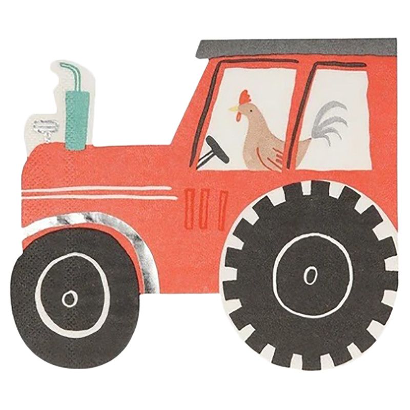 Meri Meri - On The Farm Tractor Napkins