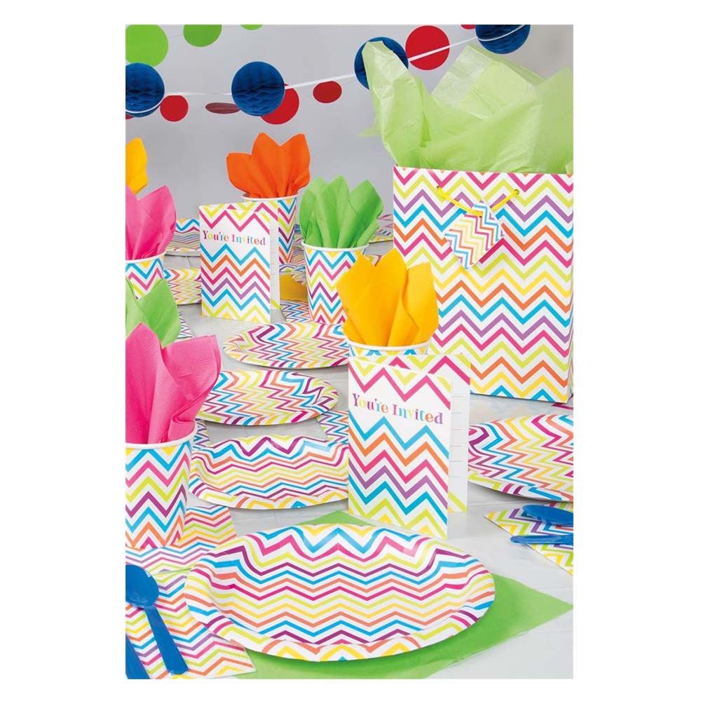 Unique - Rainbow Chevron Luncheon Napkins Pack of 16