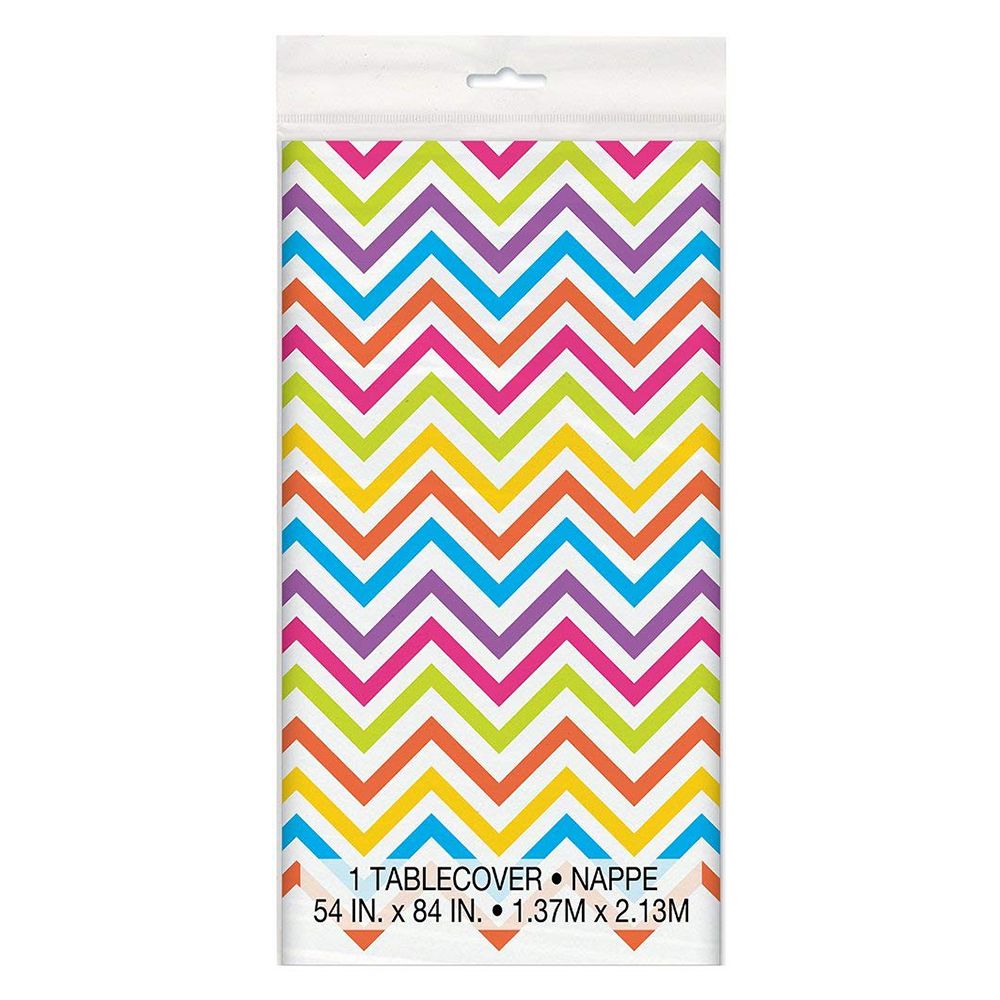 Unique - Rainbow Chevron Table Cover