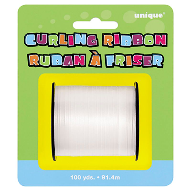 Unique - Curling Ribbon - 100 Yards - White