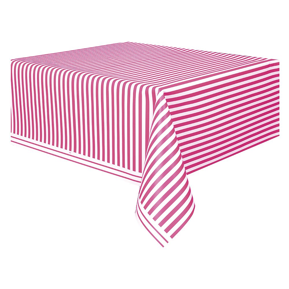 Unique - Stripes Table Cover - Hot Pink