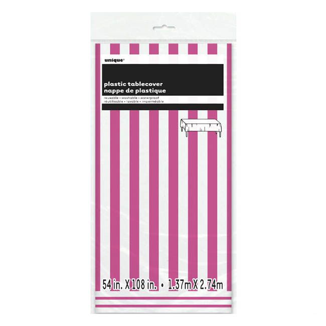 Unique - Stripes Table Cover - Hot Pink