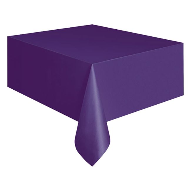 Unique - Plastic Table Cover - Purple