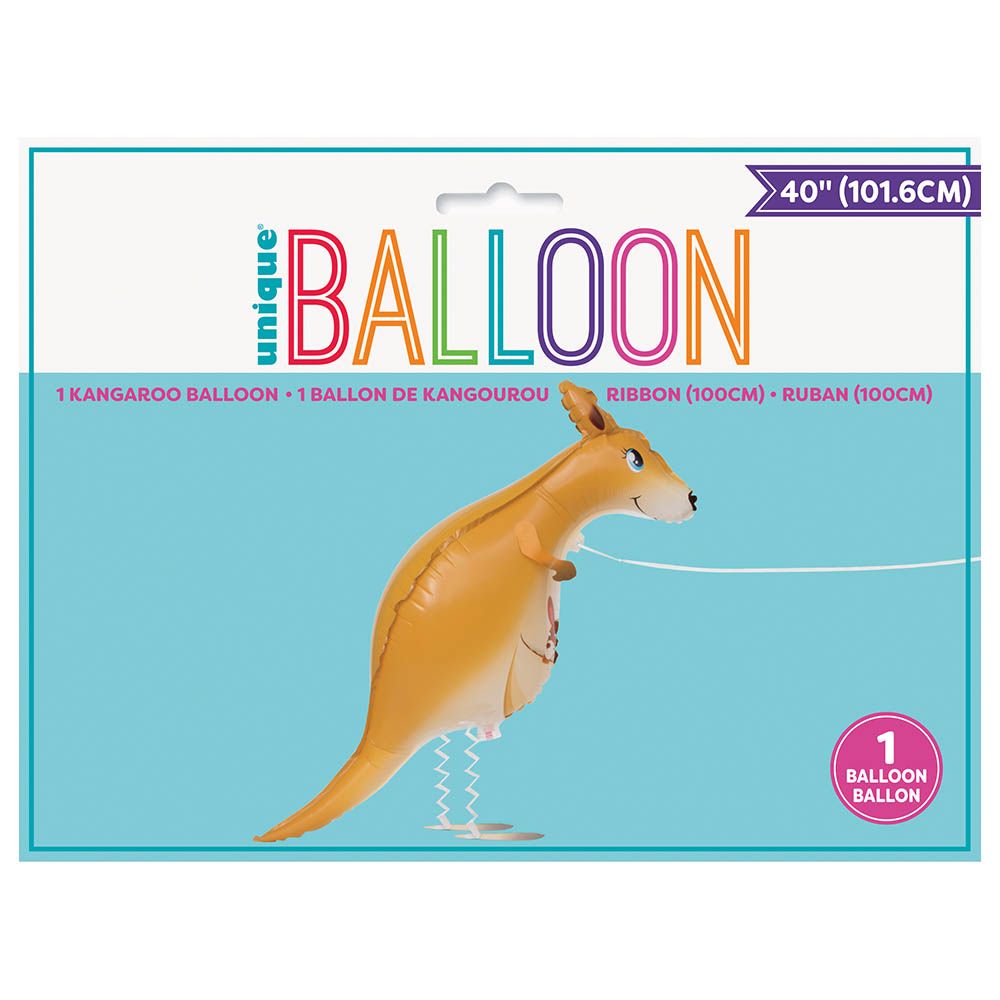 Unique - Walking Kangaroo Foil Balloon - 40-inch