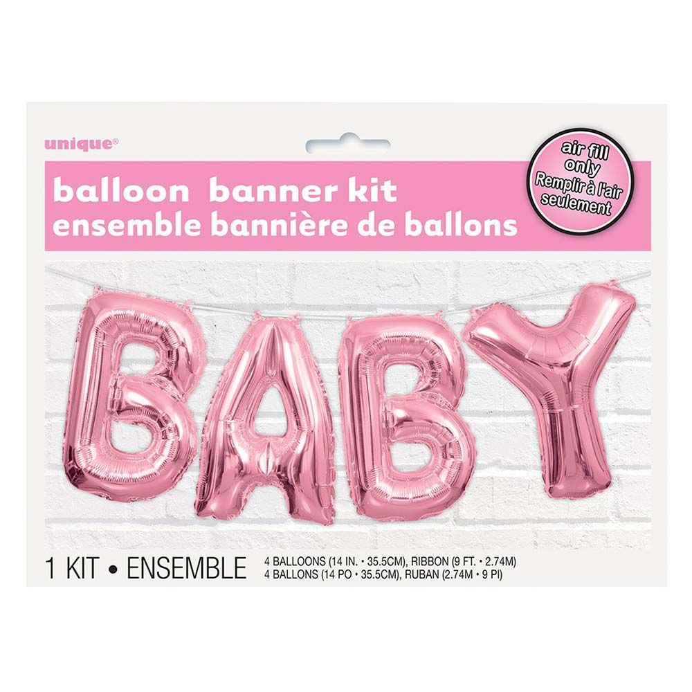 Unique - BABY Letter Balloon Banner Kit