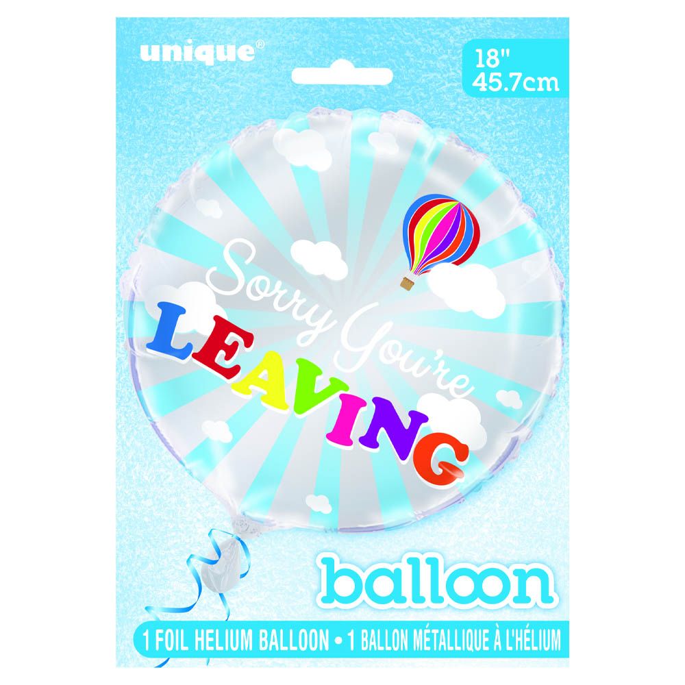 Unique - You're Leaving Foil Balloon - Silver