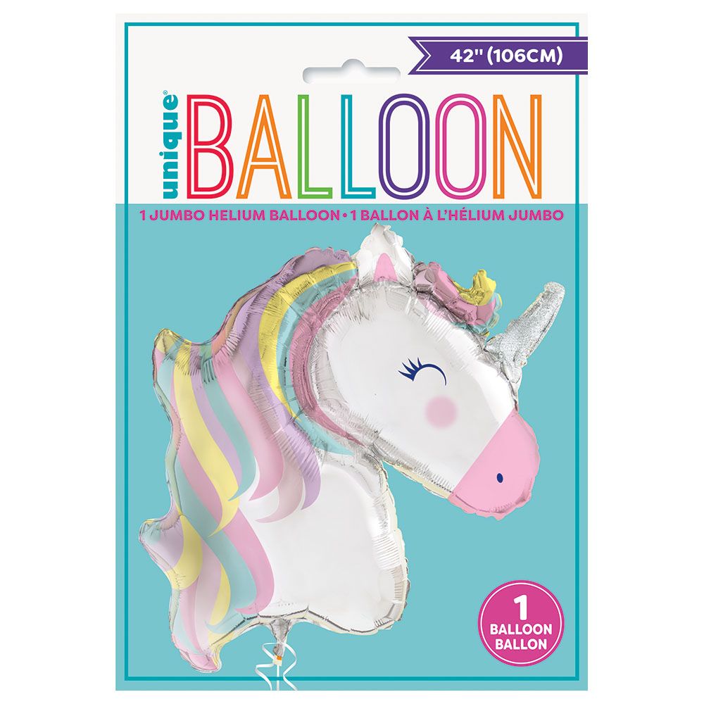 Unique - Unicorn Shape Foil Balloon - 42-inch