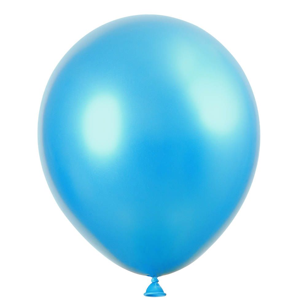 Unique - Platinum Latex Balloon - 6 pcs - Blue