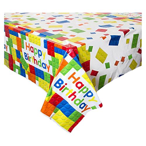 Unique - Building Blocks Happy Birthday Table Cover